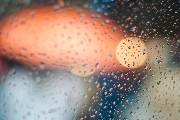 Yağmurlu bir gün ışık bokeh.