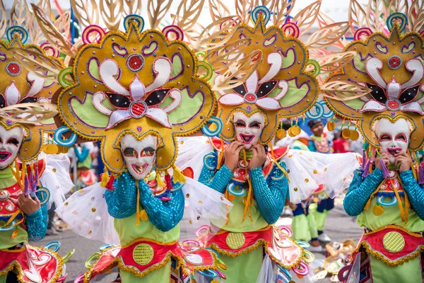 Parade Masques Souriants Colorés Masskara Festival 2018 Bacolod City Philippines — Photo