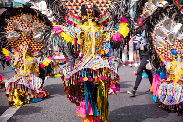 Desfile Máscara Sorridente Colorido 2018 Masskara Festival Bacolod City Filipinas — Fotografia de Stock