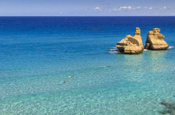 Die Schönste Küste Von Apulien Torre Dell Orso Bucht Italien — Stockfoto
