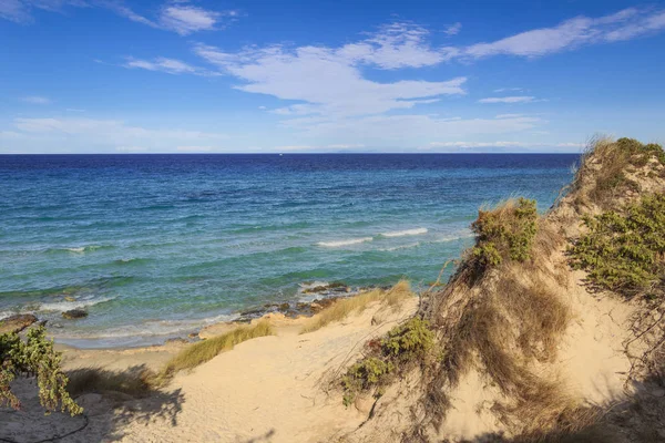 Most Beautiful Sandy Beaches Apulia Salento Coast Frassanito Beach Italy — Stock Photo, Image