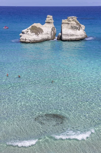 Mooiste Kust Van Apulië Torre Dell Orso Bay Italië Lecce — Stockfoto