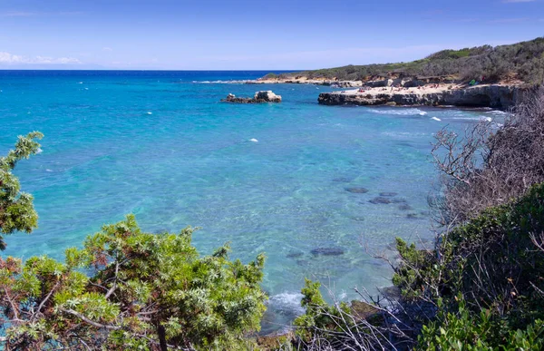 Oasis Protégée Des Lacs Alimini Baie Turque Baia Dei Turchi — Photo