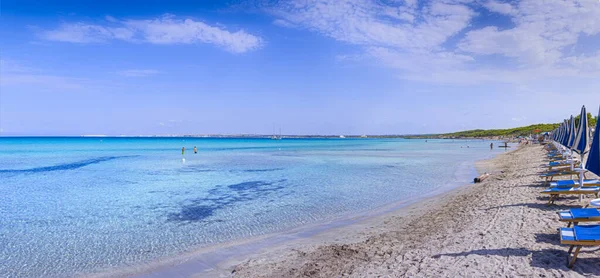 Costa Rocciosa Spiaggia Sabbiosa Mare Spiaggia Punta Pizzo Staglia Nel — Foto Stock