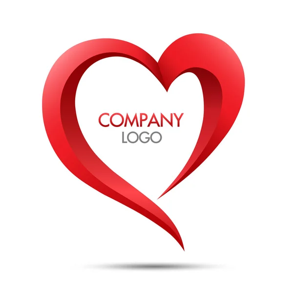Corazón Logo Vector Icono Símbolo — Archivo Imágenes Vectoriales