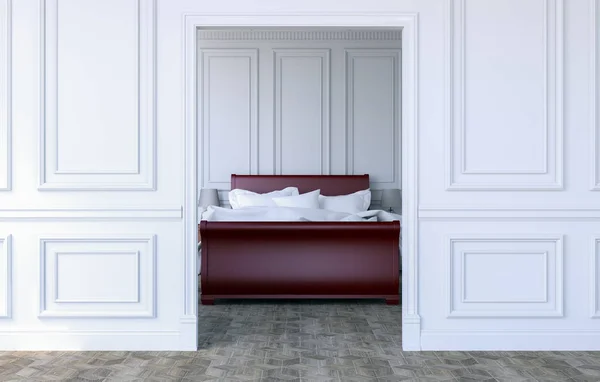 Intérieur Chambre Luxe Dans Design Classique Moderne Rendu — Photo