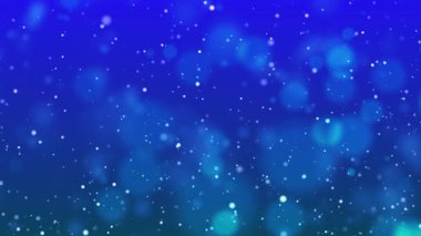 Parçacık ışık noktaları ve düşen kar taneleri