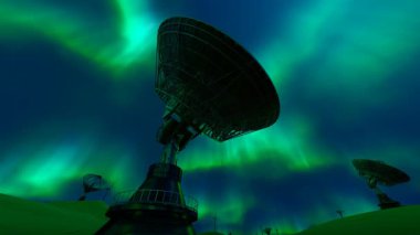 Kozmik uzay tespiti için astronomik radyo teleskobu