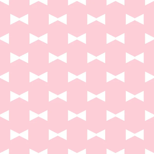 Wzór Kokardką Różowym Tle Ilustracja Moda Tapeta Dekoracyjna — Wektor stockowy