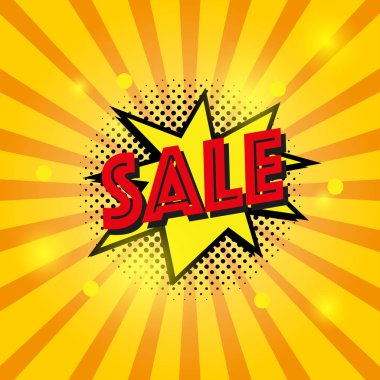 Satış banner şablon retro tasarımı. Özel indirim