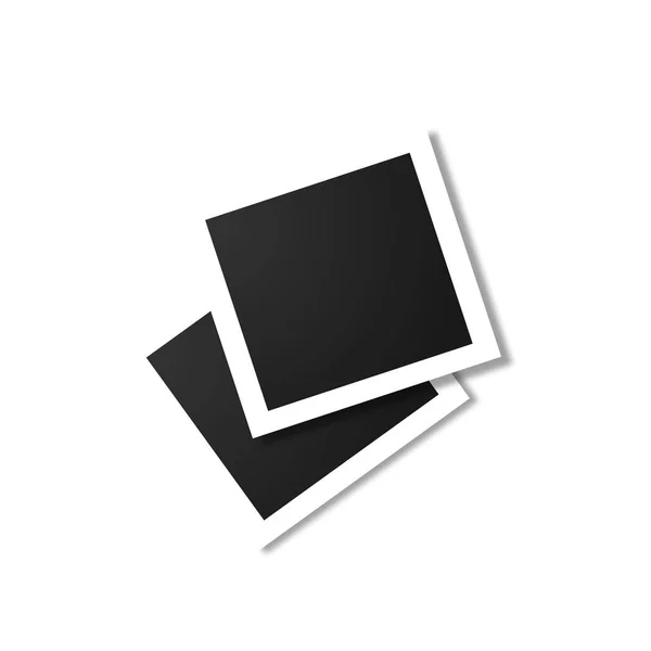 Photo Frame White Background — Stock Vector