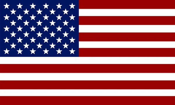 Bandera de USA. Bandera americana. Día de la Independencia — Archivo Imágenes Vectoriales