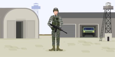 Kampta ya da üste mühimmat bulunan Amerikan askerleri. Silahlı, tüfekli, miğferli ve cephaneli bir asker. Bağımsızlık Günü