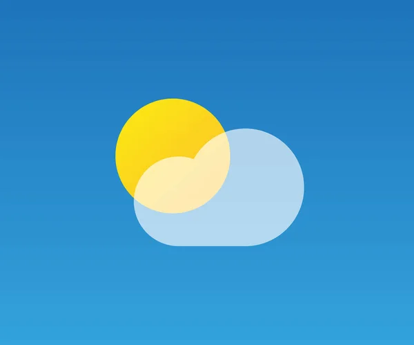 Realistische Wettervorhersage Widget Für Mobile Anwendung Programm Vorlage Vektor Illustration — Stockvektor