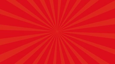 Pop-art tarzı video içerisindeki Retro vintage ışınları arka planı