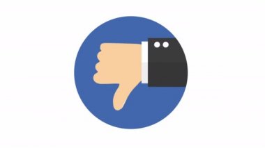 Beyaz arkaplandaki 4k hareket videosundan nefret et