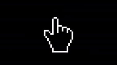 Piksel imleci simgesi fare hareketi 4k video