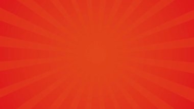 Pop-art tarzı video içerisindeki Retro vintage ışınları arka planı