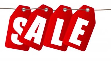 İndirim tasarım şablonu. Satış afişi hareketi 4k video