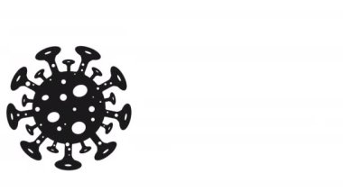 Coronavirus büyüme bilgisi. Grafiklerde dünya salgını. Animasyon 4k video, görüntü