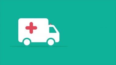 Ambulans arabası gidiyor ve 