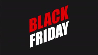 Kara Cuma indirimi. Black Friday satış promosyonu 4k hareketli video kaydı
