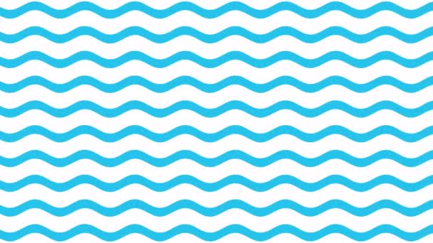 Blaue Wellen Muster Bewegung Video — Stockvideo