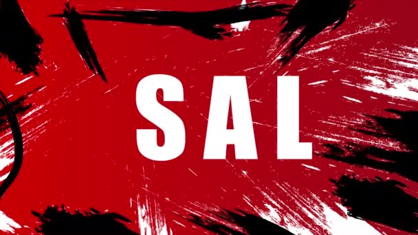 Venda Black Friday Preto Sexta Feira Promoção Venda Filme Vídeo — Vídeo de Stock