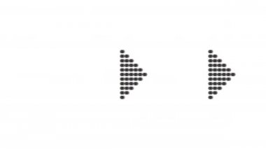 Beyaz arkaplanda 4k ok animasyonu seti