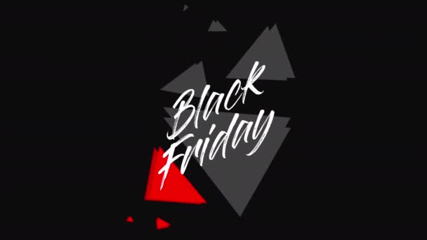 Venda Black Friday Preto Sexta Feira Promoção Venda Filme Vídeo — Vídeo de Stock