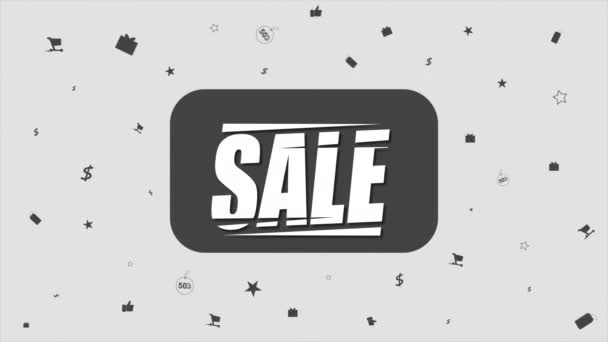 Super Sale Banner Special Offer Animation Video — Stock Video