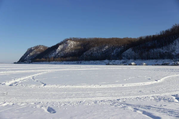 Les Montagnes Neige Arrière Plan — Photo