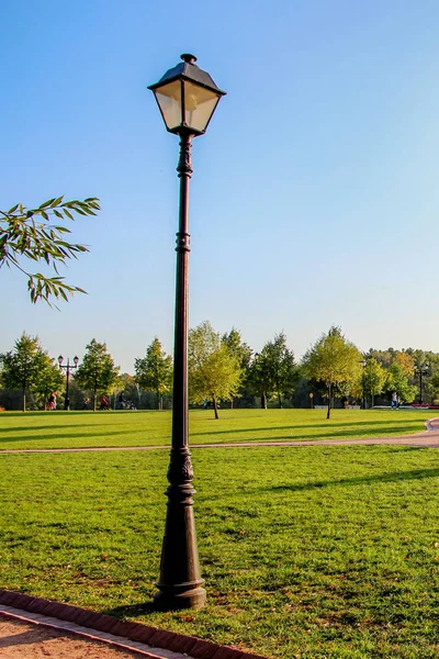 Otoño Solar Parque Tsaritsyno Ciudad Moscú — Foto de Stock