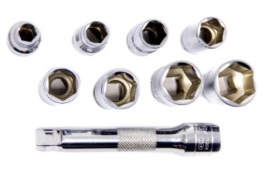 Torx yuva görünümü için anahtar beyaz arka plan üzerinde ayarlama