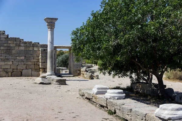 Chersonese taurico a Sebastopoli, rovine antiche, Crimea — Foto Stock