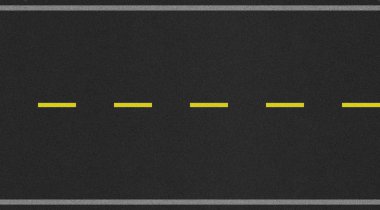 Yüksek çözünürlüklü siyah Merkezi sarı yönlü hat ile tek yönlü yol.