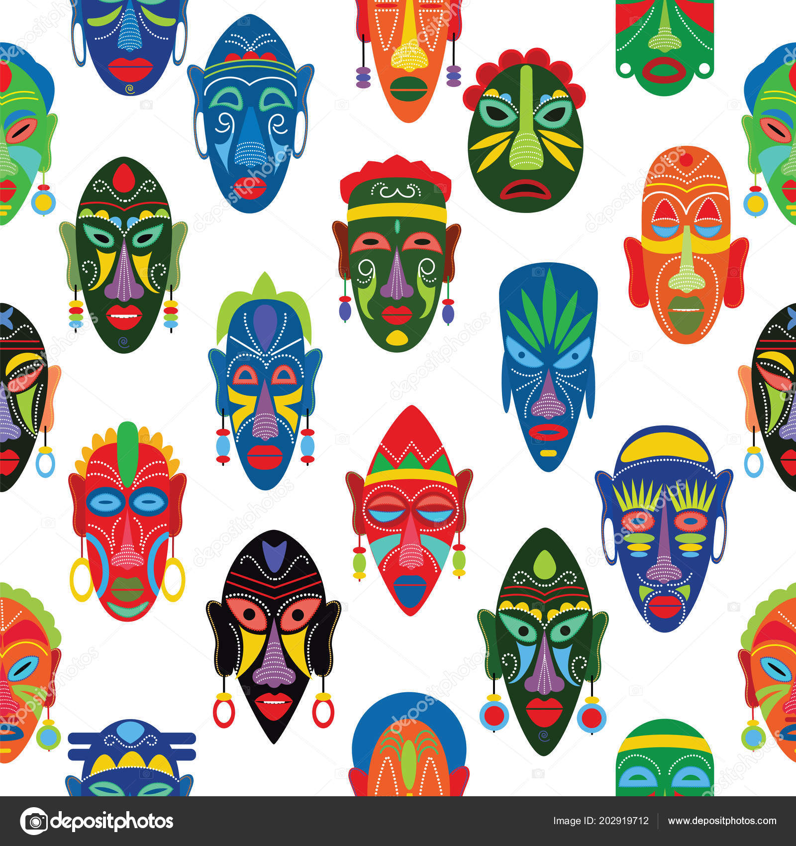 非洲｜Mask 面具, image size:1600x1700