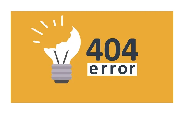 Fel 404 sida vektor Internet problem eller webb sida varnings meddelande hittades inte felaktigt illustration rolig uppsättning felaktiga webbplats fel eller varning webbplats är bruten tjänst information bakgrund — Stock vektor