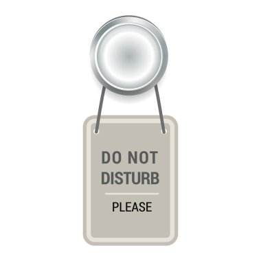 Kapı kolu vektör kapı tokonu evde kapıları kilitlemek için distrub etmeyin ve otel evi iç illüstrasyon beyaz arka plan üzerinde izole giriş kapı-tozun tasarım seti metal kapı kolu