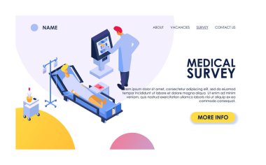 Tıbbi anket vektör kadın erkek hasta karakteri klinik sağlık arka plan hekimler tarafından kontrol insanların hastane illüstrasyon seti doktor tarafından muayene medic check up muayene var