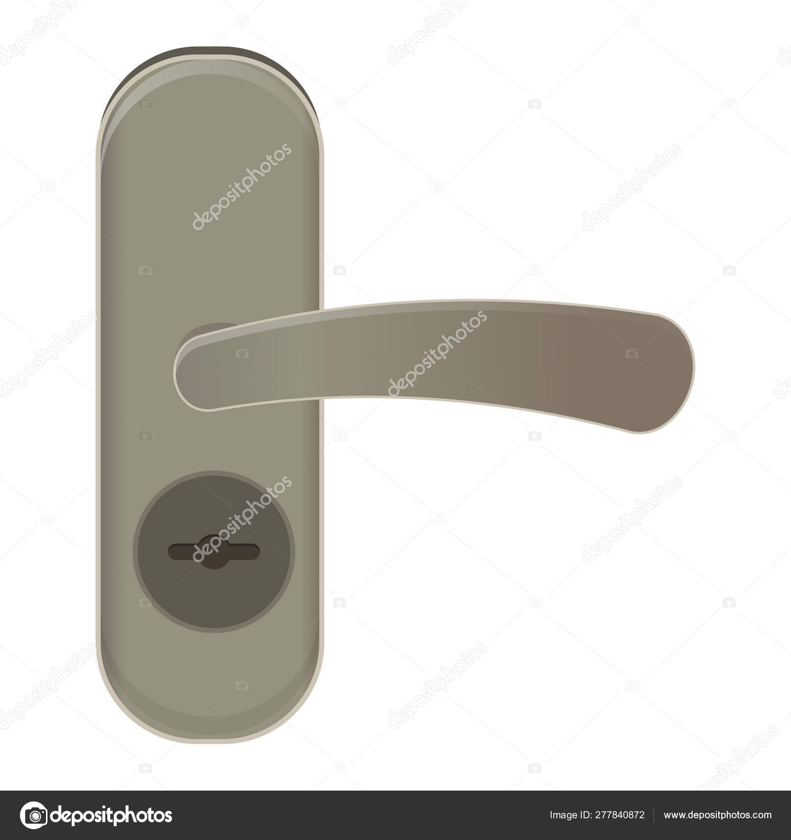 Door Handle Vector Doorknob To Lock Doors At Home And Metal Door Handle In House Interior Illustration Set Of Entrance Door Knob Design Isolated On White Background Stock Vector C Luplupme Gmail Com 277840872