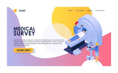 Tıbbi anket vektör kadın erkek hasta karakteri klinik sağlık arka plan hekimler tarafından kontrol insanların hastane illüstrasyon seti doktor tarafından muayene medic check up muayene var