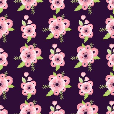 Doğa çiçek illüstrasyon dikişsiz desen arka plan çiçek yaz