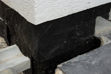oncrete membran yeraltı zemin kat duvarları için su yalıtım