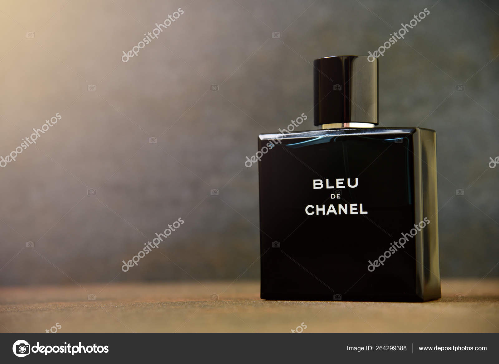 Blue de Chanel for men on dark background – Stock Editorial Photo