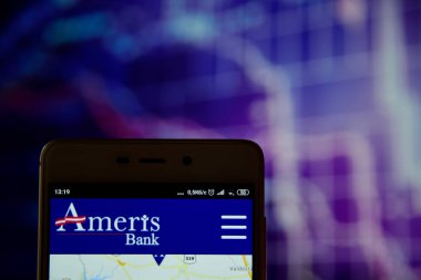 Akıllı telefonda Ameris Bank Atlanta logosu