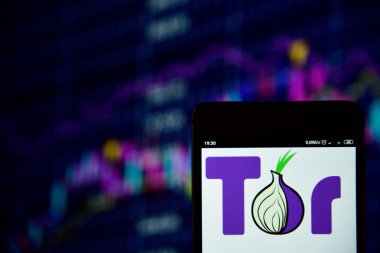 Akıllı telefonda görülen Tor tarayıcı logosu
