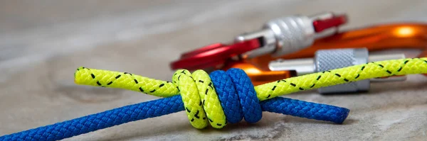 Climbing knots: double fishermans or grapevine knot