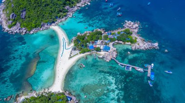 Koh Nang Yuan Adası, Koh Nangyuan, Surat Thani, Tayland.