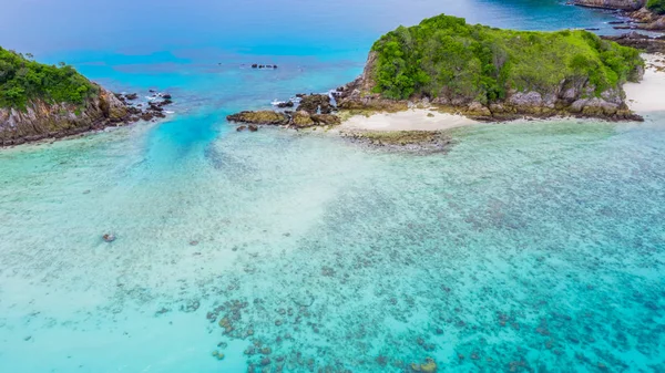 缅甸Ranong Andaman Sea美丽的Cockburn岛空中景观 — 图库照片